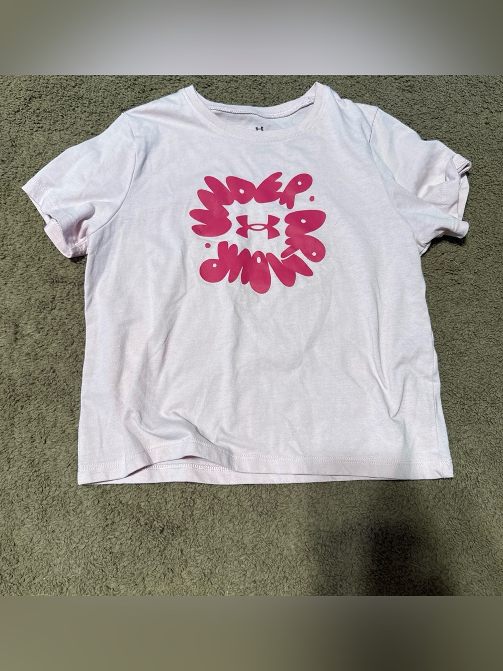 Under Armour Pink Graphic Logo Tee